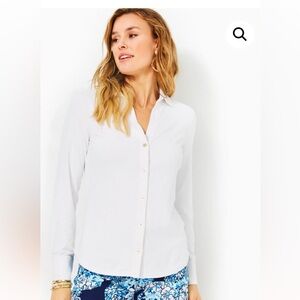 NEW WITH TAGS. Lily Pulitzer Marlena Button Down Top XS